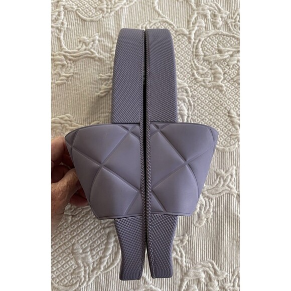 Bottega Veneta Purple Lavender PVC Sandal Flat Slides Made in Italy Lady Size 39 - Picture 4 of 15